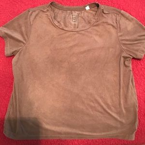 Velvety burgundy crop top